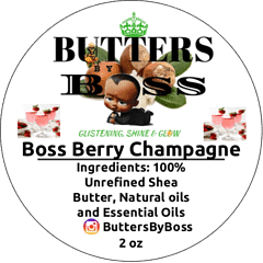 Boss Berry Champagne Butter | Unrefined Cocoa Butter | Butter By Boss